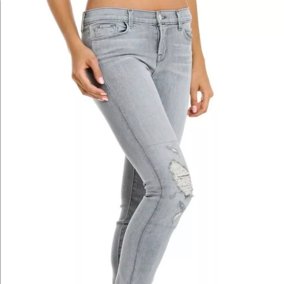 J Brand “Rail” Sweet Jeans, Light Wash Grey, Sz 29 - Picture 2 of 12